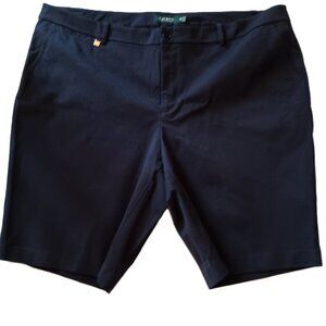Lauren Ralph Lauren Plus Size Navy Blue Chino Shorts Women's Size 22W/22+